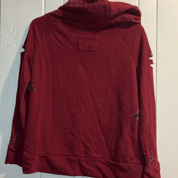 Chelsea DeBoer by Lily & Lottie Distressed Pop Over Hoodie - Picture 6 of 6